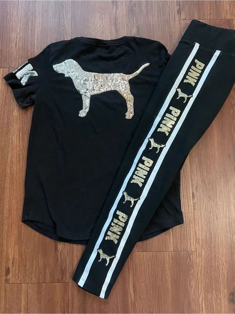 VS PINK PUP BLING RARE OUTFIT SET S/ M